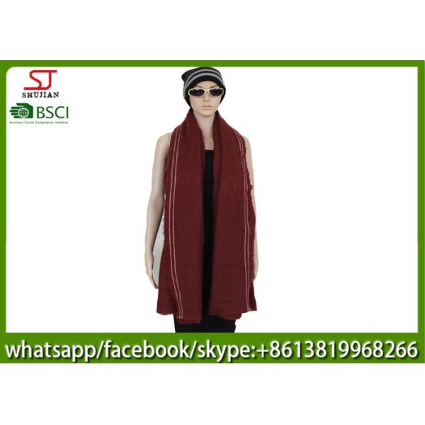 255g 200*90cm 100%Acrylic Woven scarf  Hot sale high quality keep warm fashion match clothes factory