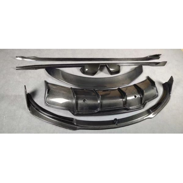 Tesla Model3 Carbon Fiber Front and Rear Lip Side Skirt Body Kit for Superior Fitment