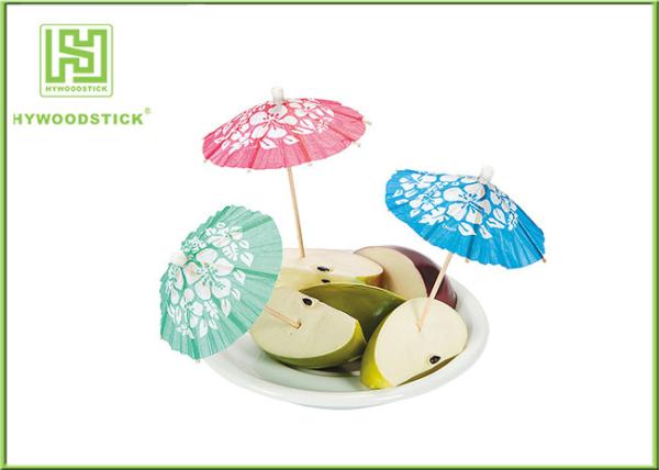Wooden And Paper Material Cake Decoration Toppers Cocktail Toothpicks