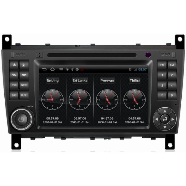Ouchuangbo Car GPS Navi EQ DVD Player Android 4.0 Mercedes Benz C Class W203 2004-2007 Auto Radio S150 System OCB-093C