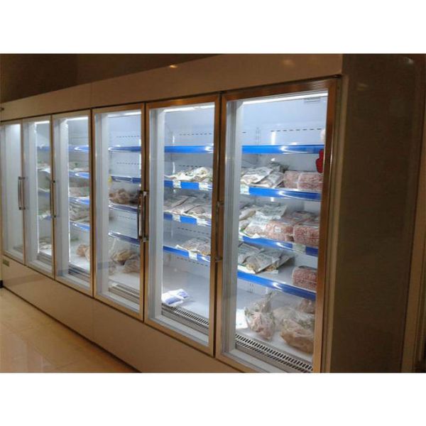 380V 1600L Multideck Glass Beverage Cooler For Supermarket