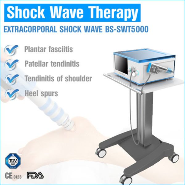 physiatrist use BS-SWT5000 Lumsail shock wave device for Patellar tendinopathy