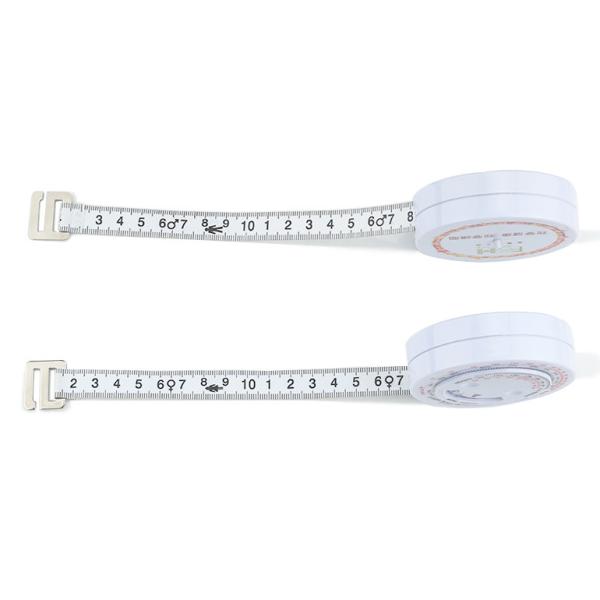150cm Retractable BMI Body Mass Tape Measure For Body Fitness Weight Loss Measurement