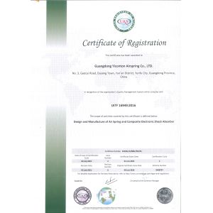 Guangdong Yiconton Air Spring Co., Ltd. Certifications