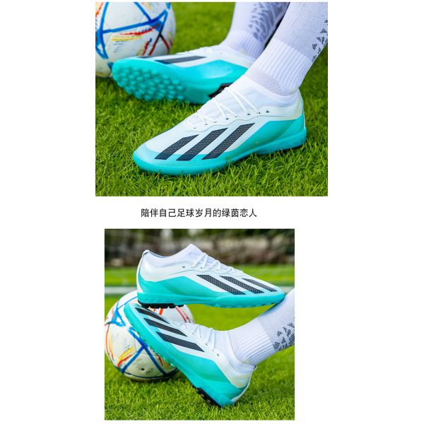 Wholesale Low-Top Football Shoes For Boys AG Long Spikes World Cup TF Broken Spikes Grass Competition Training Shoes