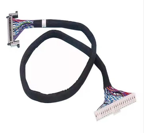 UL Certified Copper Conductor LVDS Cable Assembly for Speed Data Transfer at 105C Temperature Rating
