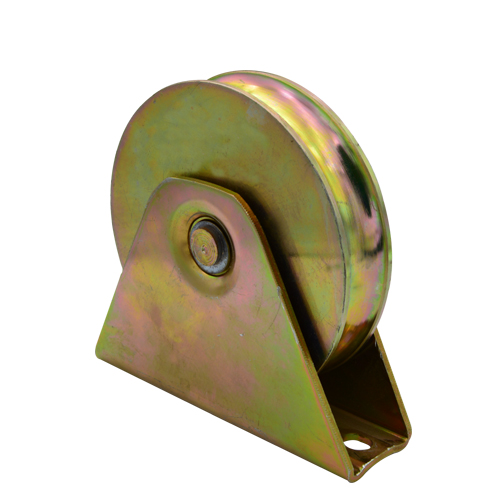 Sliding gate roller GW603 U Groove，Galvanized, Iron, Single bearing, size 50mm-120mm