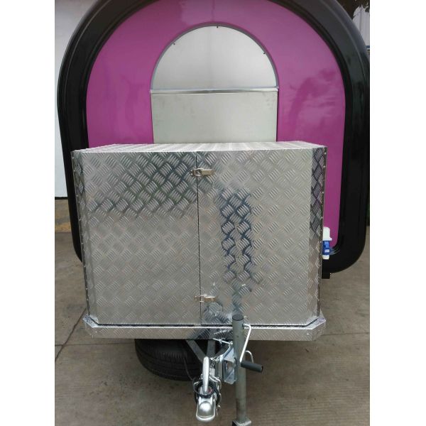 Airstream BBQ Food Cart Food Truck Trailer Fully Equipped Tow Bar Trailer for Winery