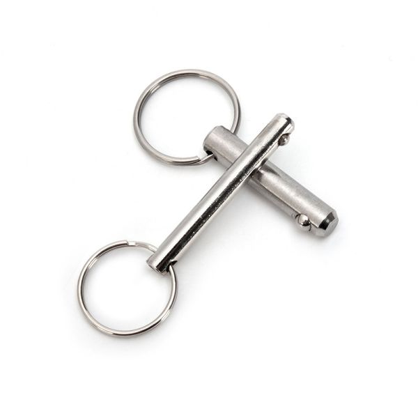 Quick-Release Pins Stainless Steel Ball Lock Handle with Detent Ring Pin Shipping Air Bright Finish General Industry