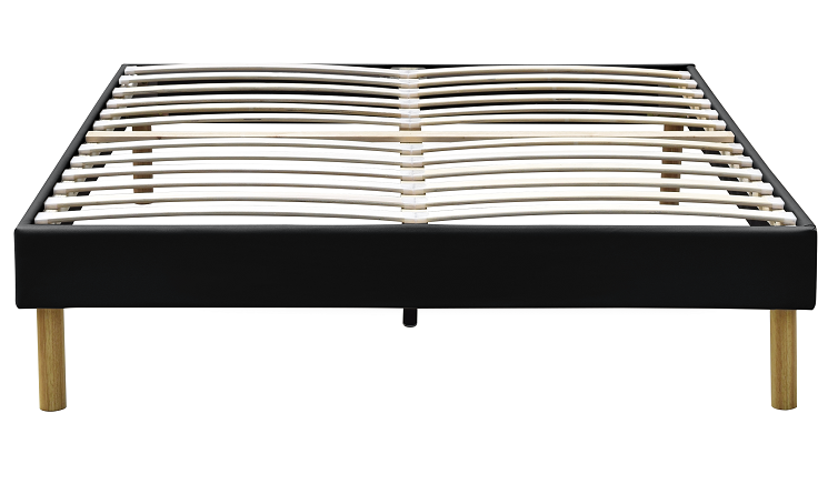 Современного кожа 140x190Cm короля Собирать PU кровати платформы короля Обивать