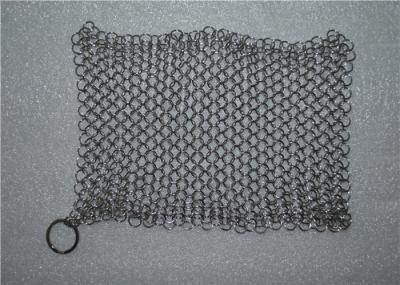 Cozinha que limpa o purificador de Chainmail para o Cookware do ferro fundido, 316 de aço inoxidável