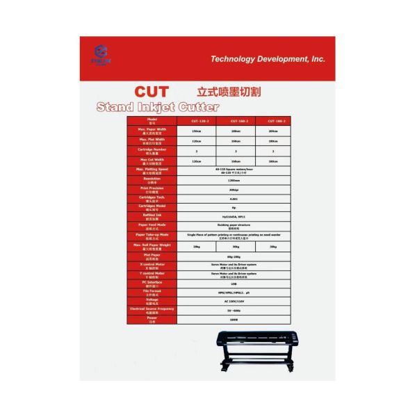Industrial Use Inkjet Cutter with Long-lasting Durability for Vinyl Paper Cardboard and Reflective Film Cutter Plotter Machine