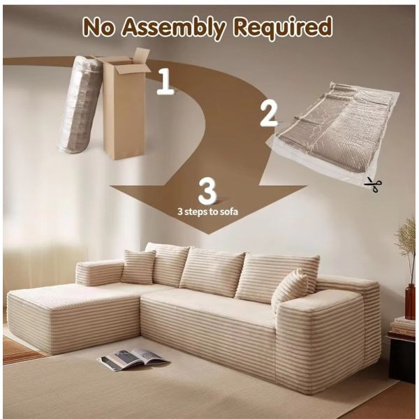 Customized Molding Fabric Compressed Sofa Recliner Set Spring Sponge Vacuum Couches for Living Room for Apartment or Mall