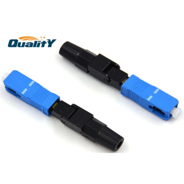 Sc Fast Connector Insertion Loss 0.2dB Fiber Optic Connector Assembly / Fiber Optic Fast Connectors