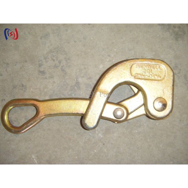 Single Cam Wire Pulling Clamp Come Along Clamp For GJ25-GJ120 Steel Strand