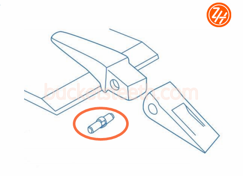 20X-70-00150 70mm Excavator Bucket Teeth Pins PC60 Kobelco Excavator Parts