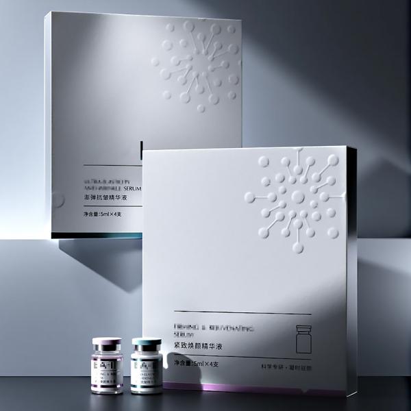 Custom Print Logo Peptide Vials Cosmetic Packaging Box with Labels