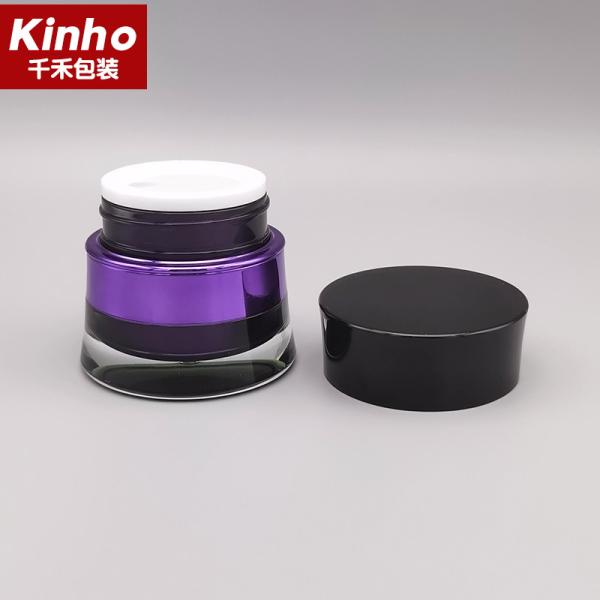30g 50g Glass Cosmetic Cream Jar Luxury Waist Shape Skincare Packaging Serum