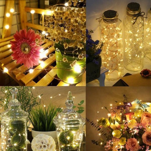 ROHS Copper Wire Lights Warm White 500 LED 50m Length For Christmas