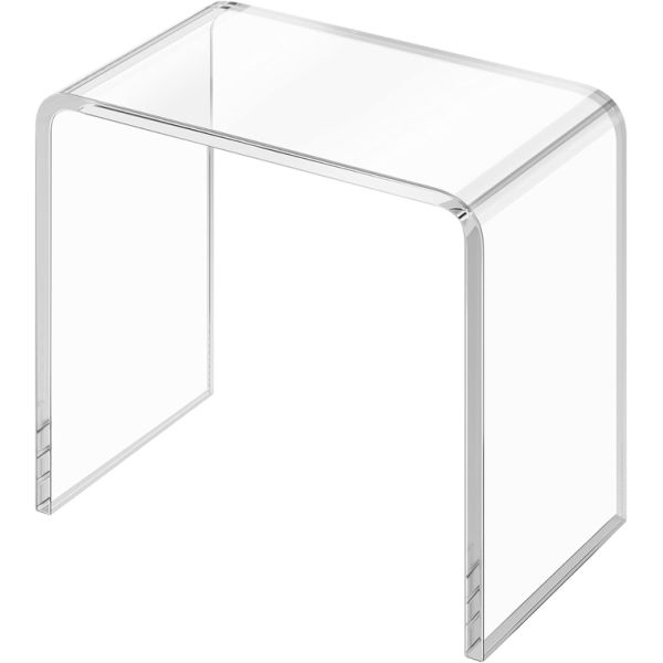 High Transparency Acrylic Side Table U Shape Multipurpose Use Lucite Coffee Table