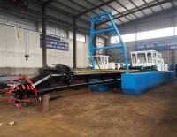 Máquina de dragagem de areia fluvial personalizável Cor azul para operações de dragagem em qualquer corpo de água