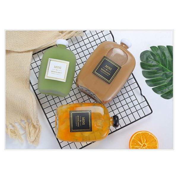 Стиль Инс материала стены ровной круглой бутылки напитка винта стеклянной толстый