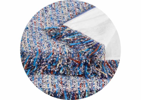 Elegant Decorative Pillow Covers , 100% Polyester Blue Throw Pillows For Couch