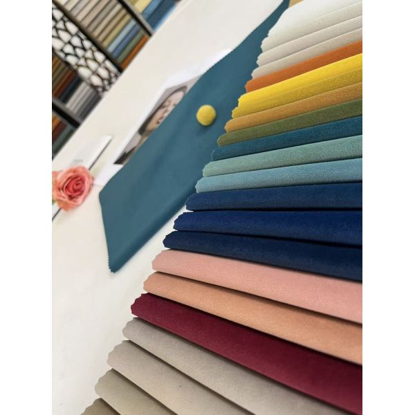 470GSM Mosha Velvet Sofa Fabric Fleece Backing Heavy Weight For Furniture 100%Polyester Knitted Velvet For Pillows