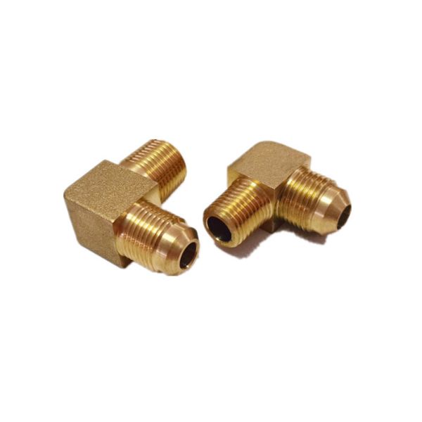 Codo de cobre amarillo 1/4