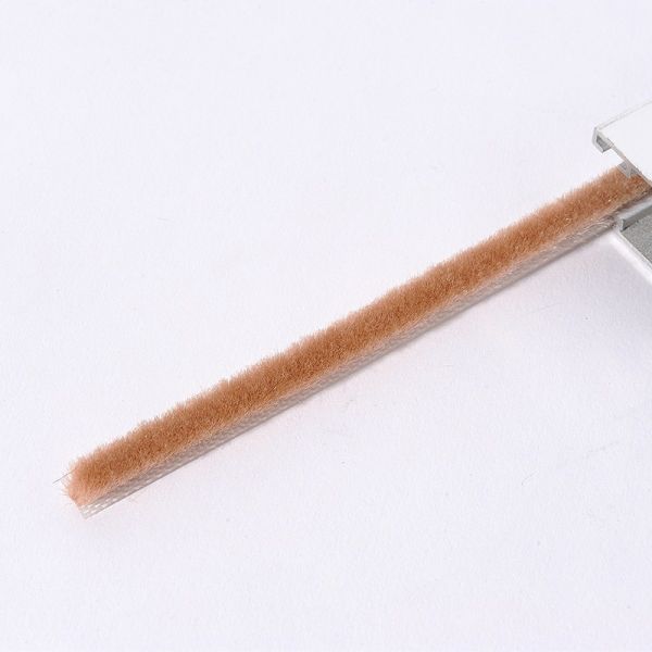 100%PP Material and Black Grey Colors Wool Pile Weather Strip for Protection Against Weather Elements
