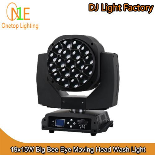 19x15W Big Bee Eye Moving Head Wash Light DJ Light Factory