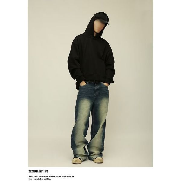 Men's Fleece Hoodie Cotton Heavy Weight Cropped Shoulder Boxy Tracksuits Hoodies For Men