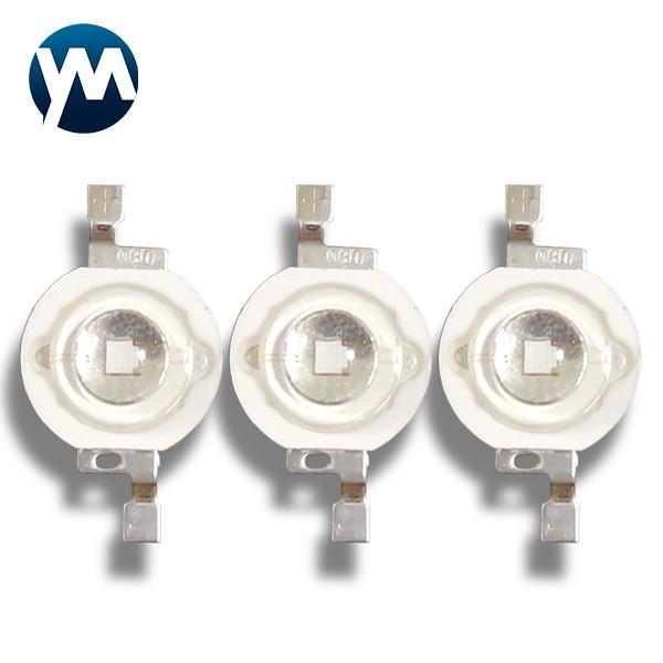 A lâmpada de imitação UV do lúmen do diodo emissor de luz SMD 3W perla o diodo emissor de luz UV do poder superior da lente do silicone