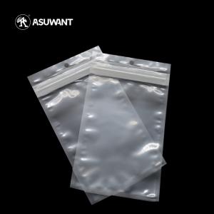PLA Biodegradable Clear Edible Packaging Bag Plastic Zipper Bag For Cookie Weed