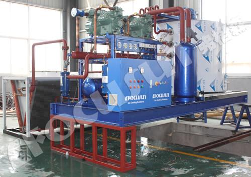 Máquina de gelo em flocos de 15T diretamente dos fabricantes com 4000*1850*2400mm de tamanho