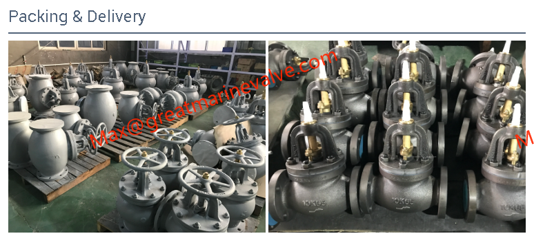 JIS F7308 MARINE CAST IRON ANGLE VALVE 10K 2