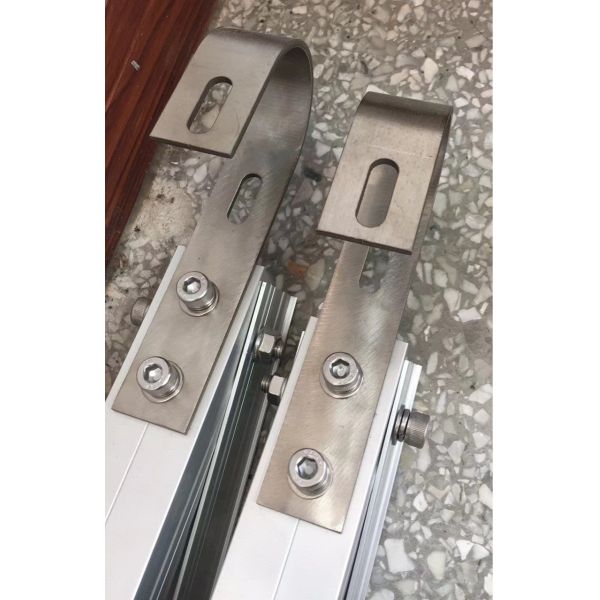 Photovoltaic Balcony Bracket Hook 304 Stainless Steel Solar Balcony Bracket 3mm Hook