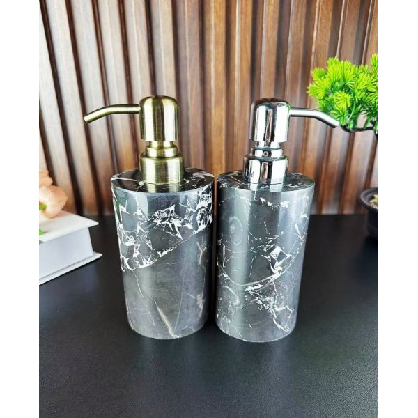 Natural Marble Liquid Soap Dispenser Modern Style Elegant For Bathroom
