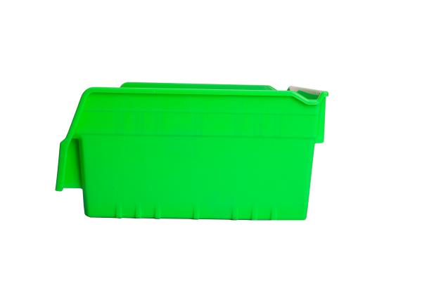 Plastic Bin Storage Semi-Open Shelf Design for Space-Saving Warehouse Organization