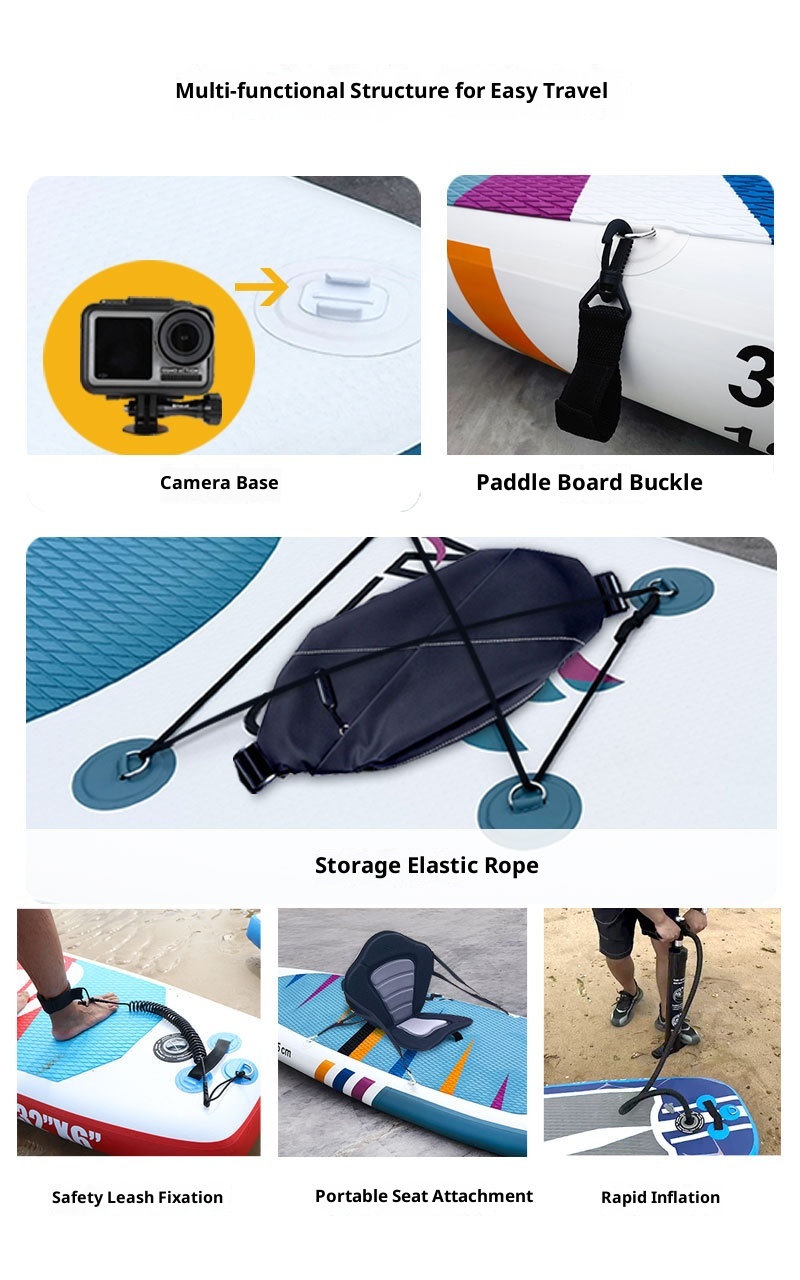 Factory Supply Inflatable PVC SUP Board for Water Yoga & Stand-Up Paddle Surfing Adult Use with Accessories