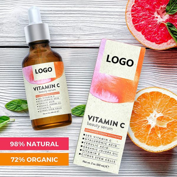 Organic Face Vitamin C Serum For Sensitive Skin / Anti Aging Facial Serum