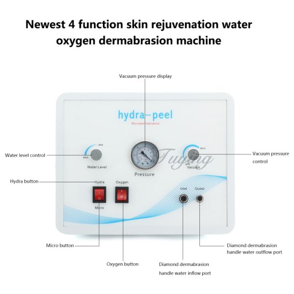 2025 Portable Multifunctional 4 in 1 Hydro Dermabrasion Machine Water Oxygen Beauty Device