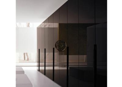 Multifunction Custom Painted Glass , Black Back Painted Glass With Safety PE Film