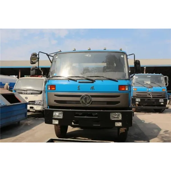 Pit Type Swing Arm Garbage Truck Dongfeng 10 Cbm 6 Wheels 190 HP