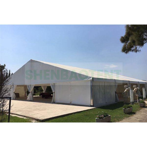 Fire Resistant PVC Tarpaulins Temporary Garage Tent , Temporary Tent Structure Commercial Industrial