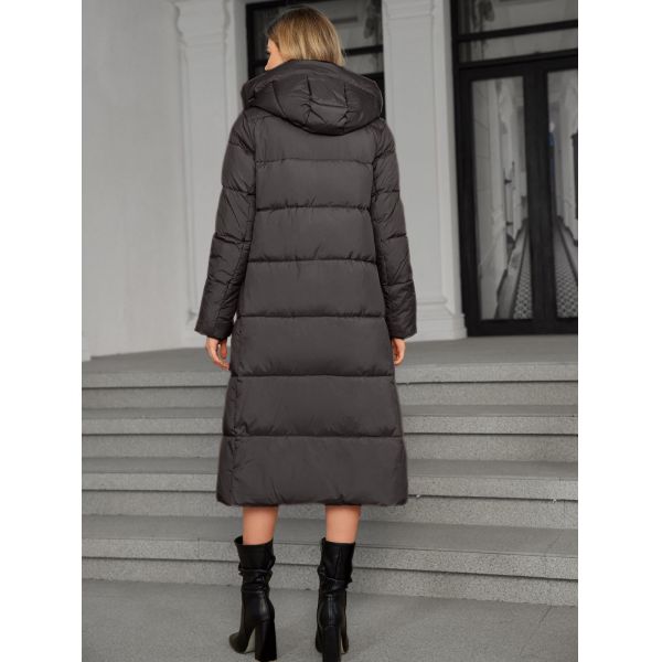 Invierno abrigo largo resistente al viento sostenible para las damas elección sostenible