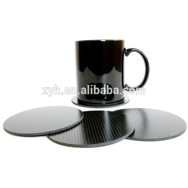 Square Carbon Fiber Drink Coaster