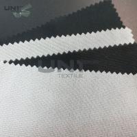Tricot adhésif faisant une sieste de interlignage de PA tissé par couleur noire interlignant pour le costume et la veste