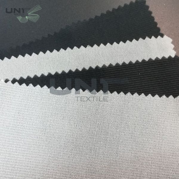 High Bonding Adhesive 100% Polyester Fusible Warp Knitted Interlining Woven Interlining for Garment