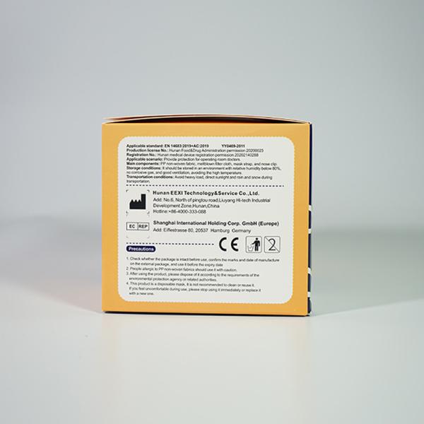 Anti Coronavirus Flat Tie - On 3 Ply Surgical Face Mask